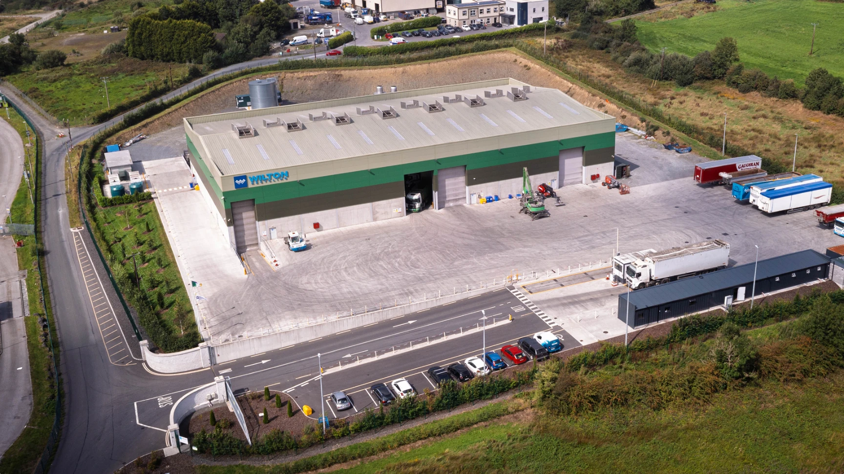 wilton recycling corranure from above